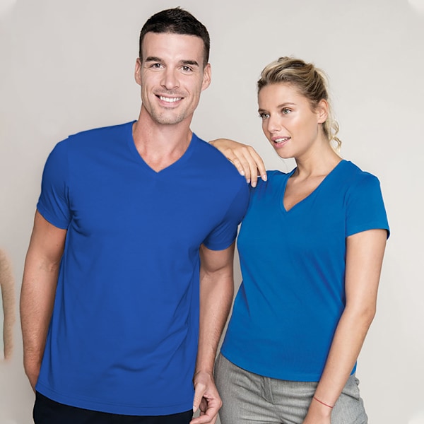 Kariban herr kortärmad V-ringad Slim Fit T-shirt 4XL Royal Blue Royal Blue 4XL