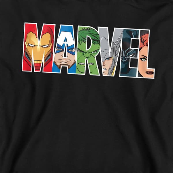 The Avengers Barn/Barn Brick Logo Pullover Hoodie 9-11 År Athletic Heather 9-11 Years