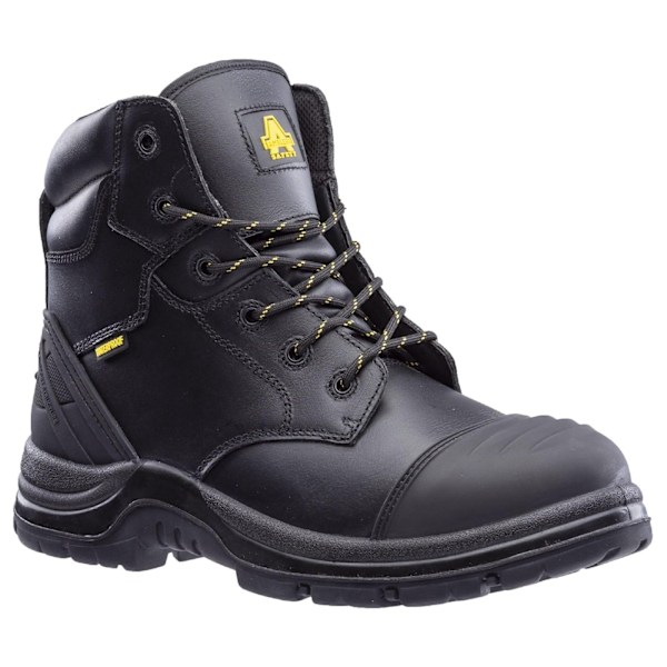 Amblers Unisex Vuxna Winsford Metall- Läder Säkerhetskänga 1 Black 10 UK