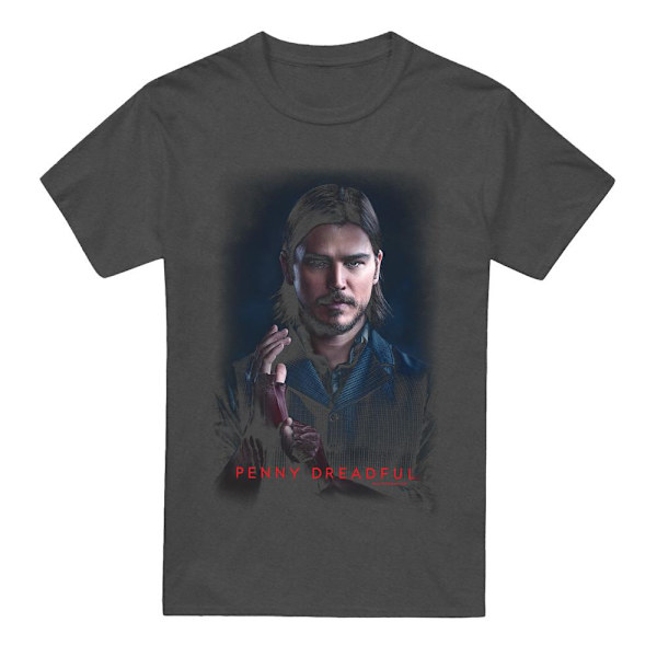 Penny Dreadful Unisex Vuxen Ethan T-Shirt L Kolgrå Charcoal L
