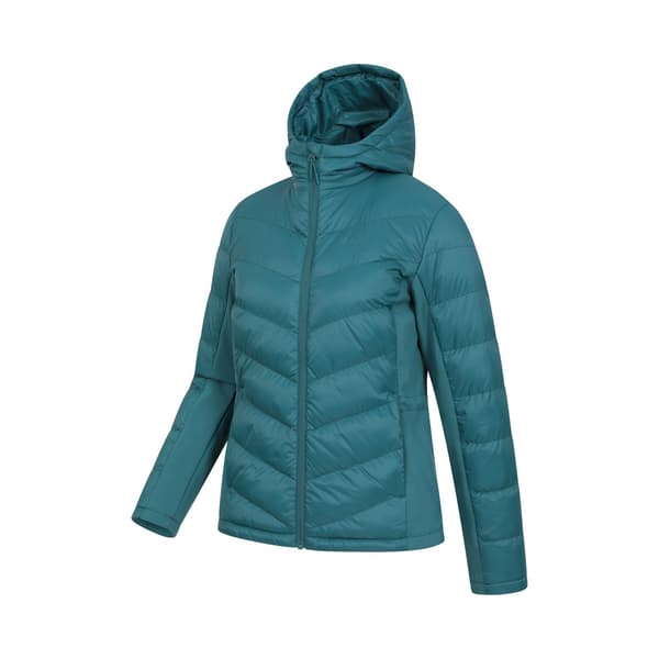 Mountain Warehouse Turbine Vadderad Softshelljacka för Dam Teal 8 UK