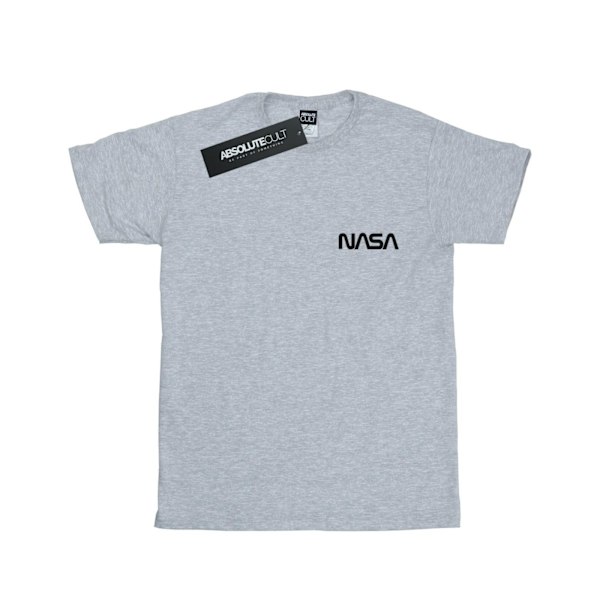 NASA Dam/Damer Modern Logo Bröst Bomull Boyfriend T-Shirt X Sports Grey XL