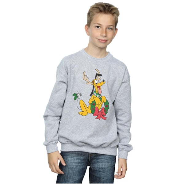 Disney Boys Pluto Jul Ren Sweatshirt 9-11 År Sport Grå Sports Grey 9-11 Years