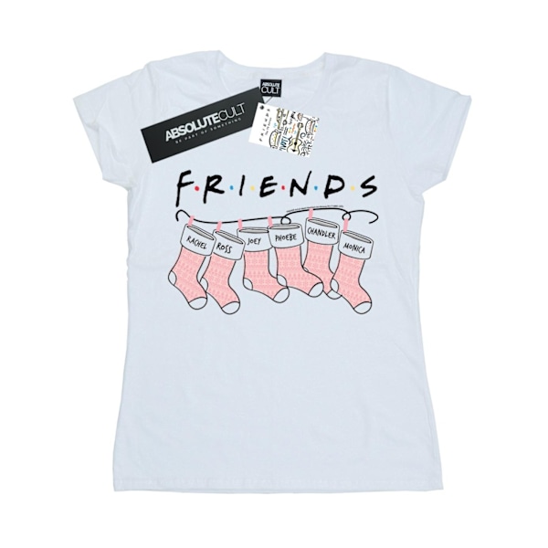 Friends Dam/Damer Julstrumpa Logo Bomull T-shirt M White M