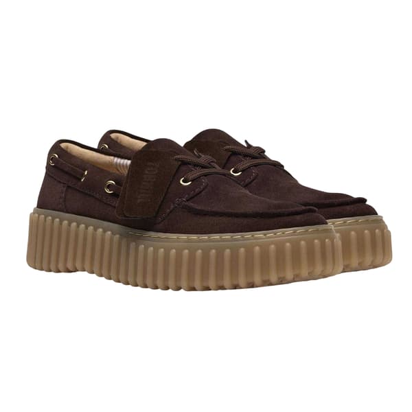 Clarks Dam/Dam Torhill Läder Moc Toe Platå Båtsko Dark Brown 5 UK