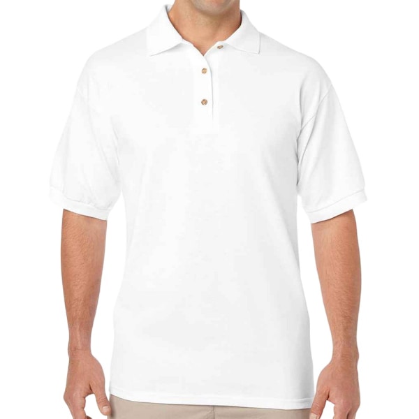 Gildan Classic DryBlend Poloskjorta för män 3XL Vit White 3XL