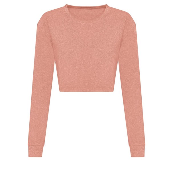 Awdis Dam/Dam Crop Triblend Långärmad T-shirt S Dusty Dusty Pink S
