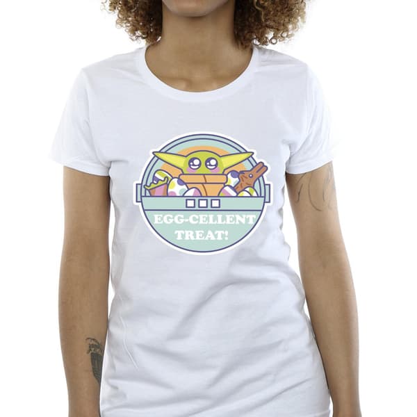 Star Wars Dam/Dam The Mandalorian Eggcellent Easter Cotto White L