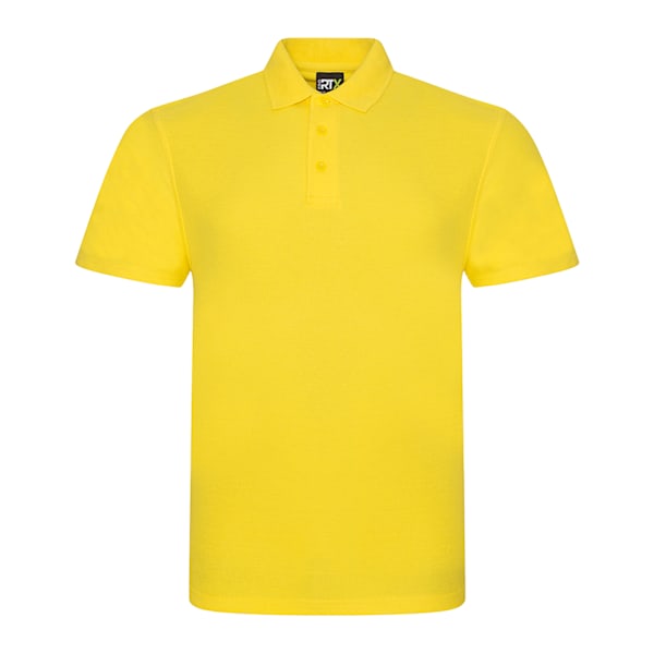 PRO RTX Herr Pro Pique Poloskjorta 2XL Gul Yellow 2XL