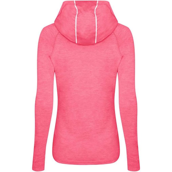 AWDis Cool Dam/Damer Krage Hals Topp L Elektrisk Rosa Melange Electric Pink Melange L