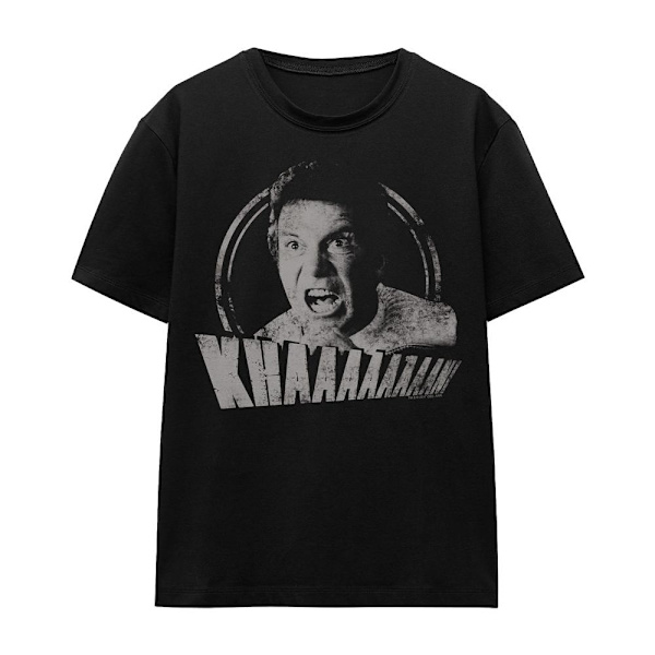 Star Trek Unisex Vuxen Khan Distressed T-Shirt XXL Svart Black XXL