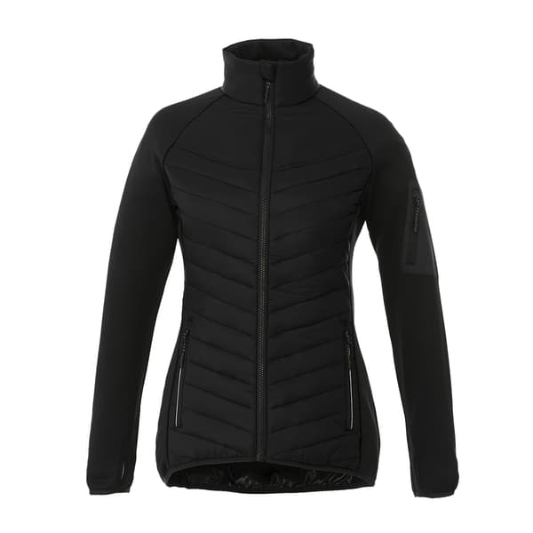 Elevate Dam/Kvinnor Banff Hybrid Isolerad Jacka XS Solid Bl Solid Black XS