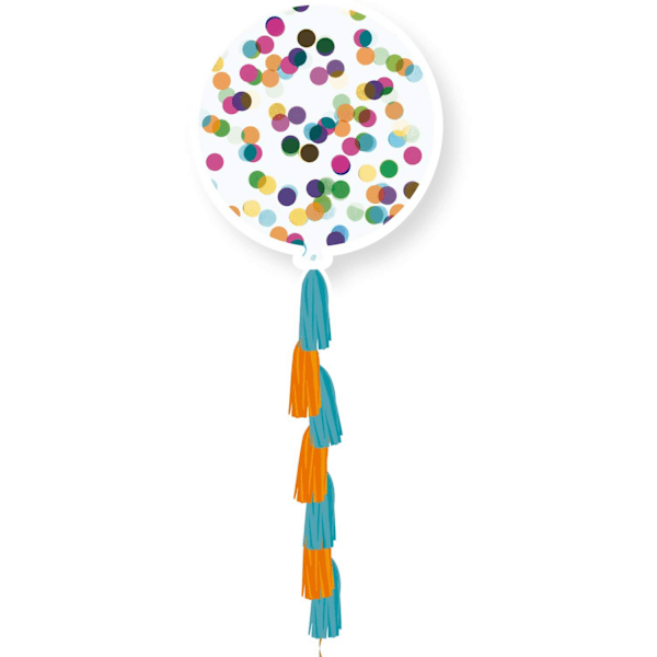 Globos Foil Konfetti Ballonger One Size Clear Clear One Size