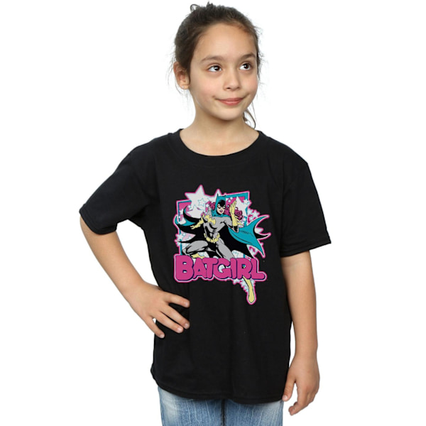 DC Comics Girls Leap Batgirl Bomull T-shirt 7-8 år Svart Black 7-8 Years