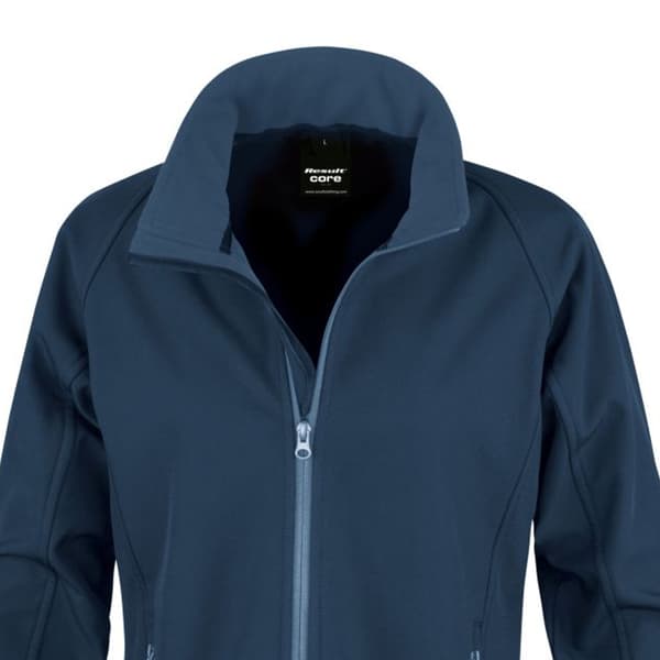 Result Core Dam/Dam Printable Soft Shell Jacka L Marin/Marin Navy/Navy L