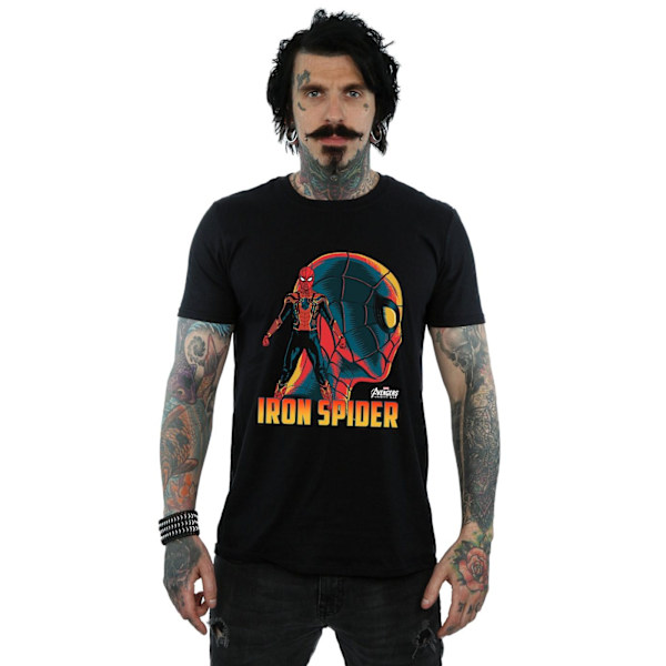 Avengers Infinity War Herr Spider-Man Bomull T-shirt L Svart Black L