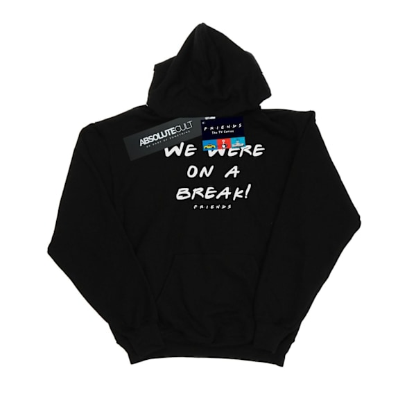 Friends Mens We Were On A Break Text Hoodie 3XL Svart Black 3XL