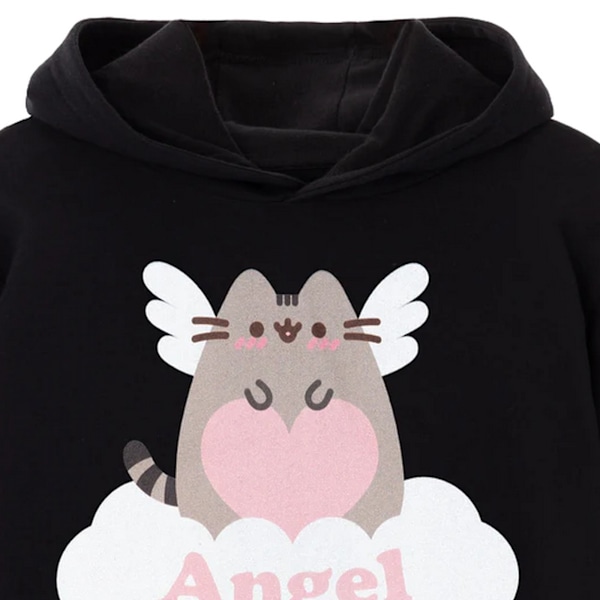 Pusheen Dam/Dam Angel Wings Hoodie M Svart Black M