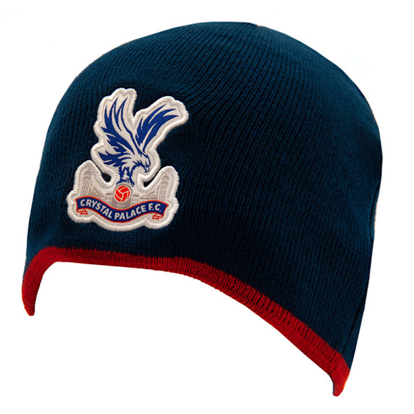 Crystal Palace FC Crest Beanie One Size Marinblå/Röd Navy Blue/Red One Size
