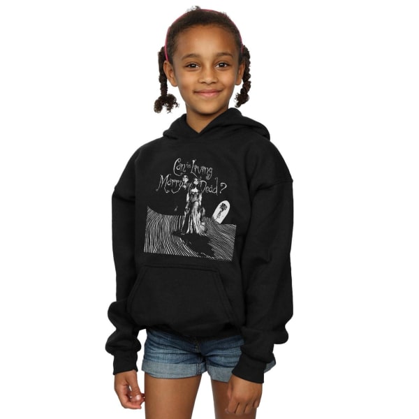 Corpse Bride Girls Marry The Dead Hoodie 5-6 Years Black Black 5-6 Years