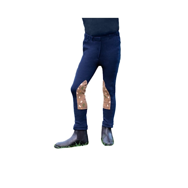 Hy Barn/Barn Cowboy Jodhpurs XL Marinblå/Beige Navy/Beige XL