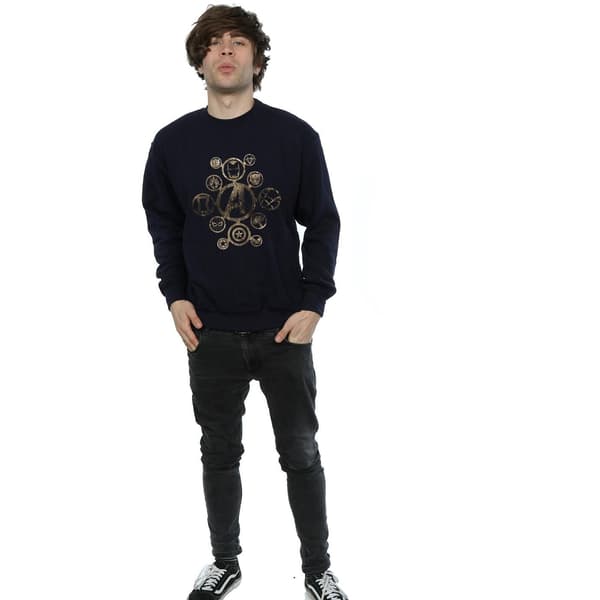 Marvel Herr Avengers Infinity War Ikoner Sweatshirt M Marinblå Navy Blue M