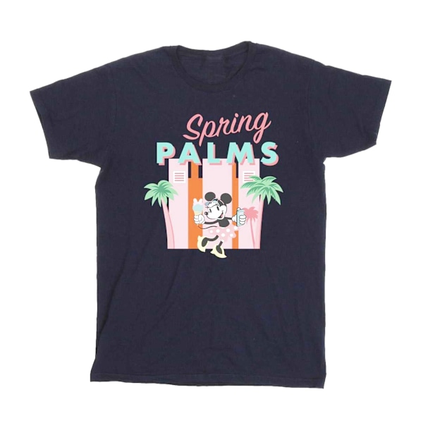 Disney Boys Minnie Mouse Spring Palms T-Shirt 7-8 år Marinblå Navy Blue 7-8 Years