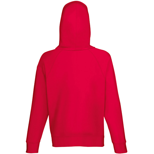 Fruit Of The Loom Herr Lättvikts Tröja Med Luva / Hoodie ( Red XL