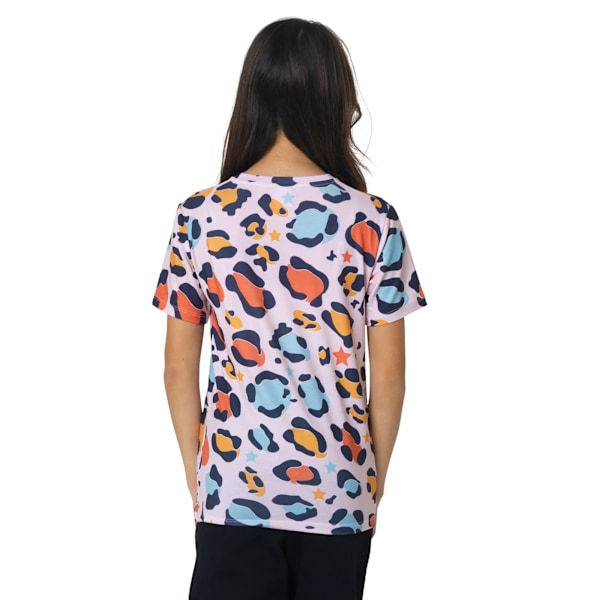 Hype Girls Star Leopard T-shirt 14 år Flerfärgad Multicoloured 14 Years