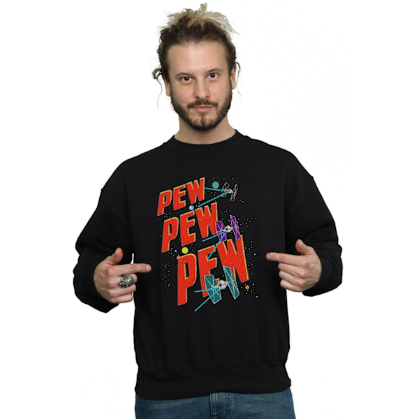 Star Wars Tie Fighters Pew Pew Sweatshirt 4XL Svart Black 4XL