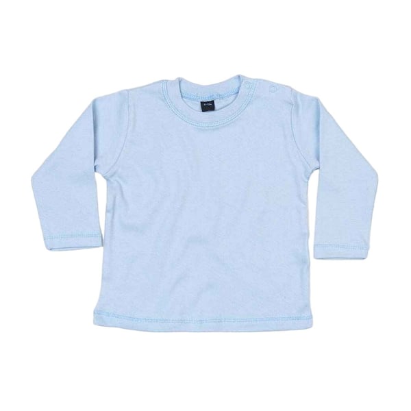 Babybugz Baby Long-Sleeved T-Shirt 6-12 Months Dusty Blue Dusty Blue 6-12 Months