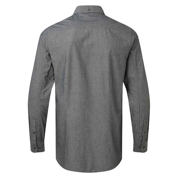 Premier Herr Chambray Organisk Långärmad Skjorta S Grå Denim Grey Denim S