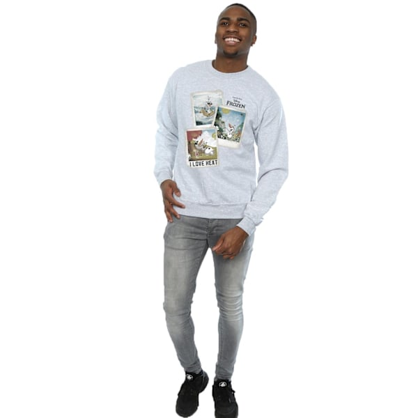 Frozen Herr Olaf Polaroid Sweatshirt XL Sports Grey Sports Grey XL