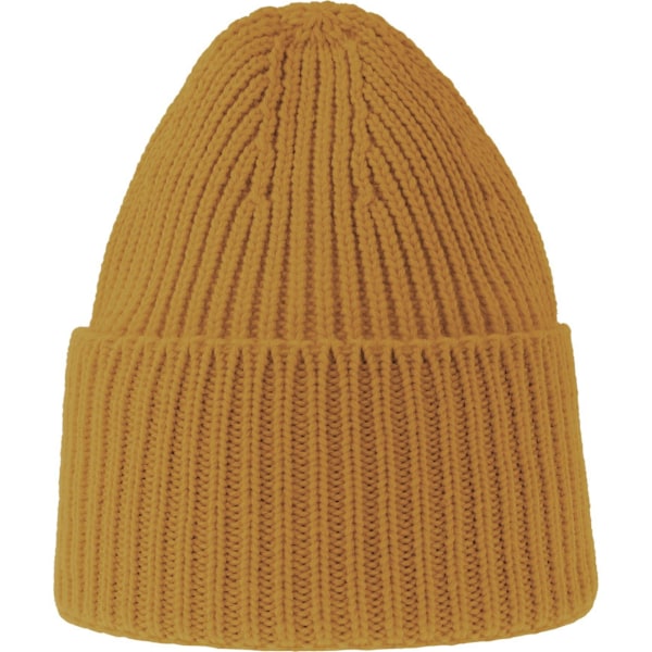 Atlantis Unisex Vuxen Ek Chunky Knit Beanie One Size Senap Mustard One Size