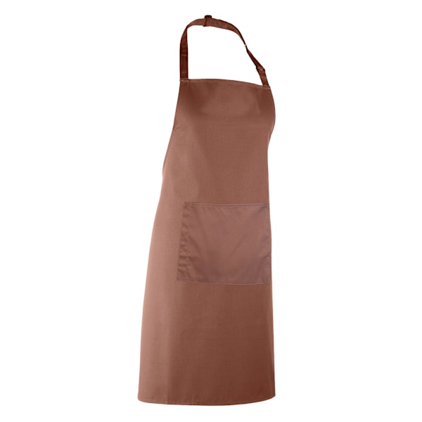 Premier Dam/Kvinnors Färger Bip Förkläde Med Ficka / Arbetskläder Mocha One Size