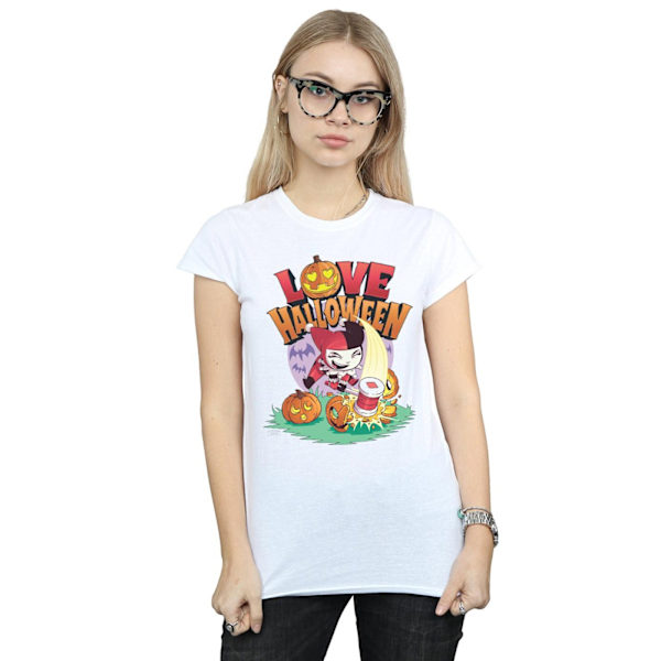 DC Comics Dam/Dam Super Friends Harley Quinn Love Hallowe White XL