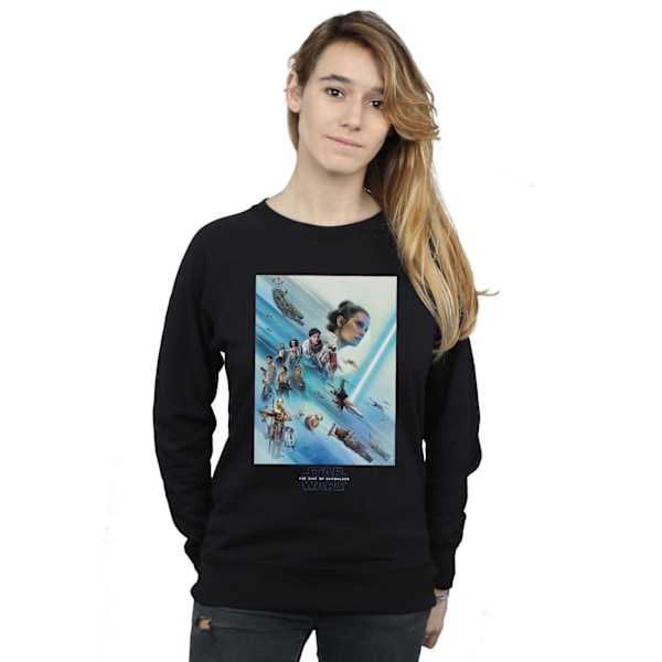 Star Wars: The Rise of Skywalker Dam/Damer Resistance Poster Sweatshirt XXL Svart Black XXL