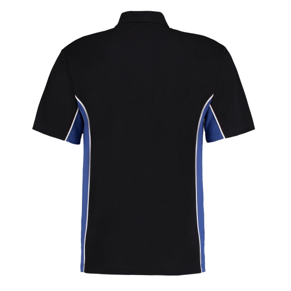 GAMEGEAR Herr Track Polycotton Pique Poloshirt XXL Svart/Royal Black/Royal Blue XXL