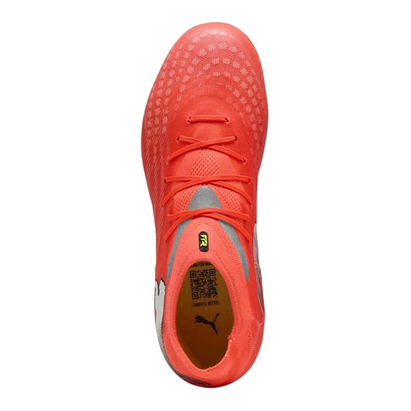 Puma Future 9 Pro fotbollsskor för barn för fasta underlag 4 U Red/Silver 4 UK