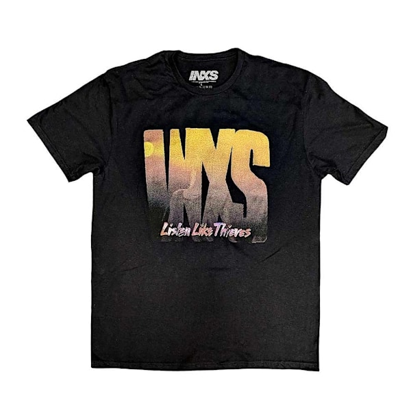 INXS Unisex Adult Listen Like Thieves Tour T-Shirt M Svart Black M