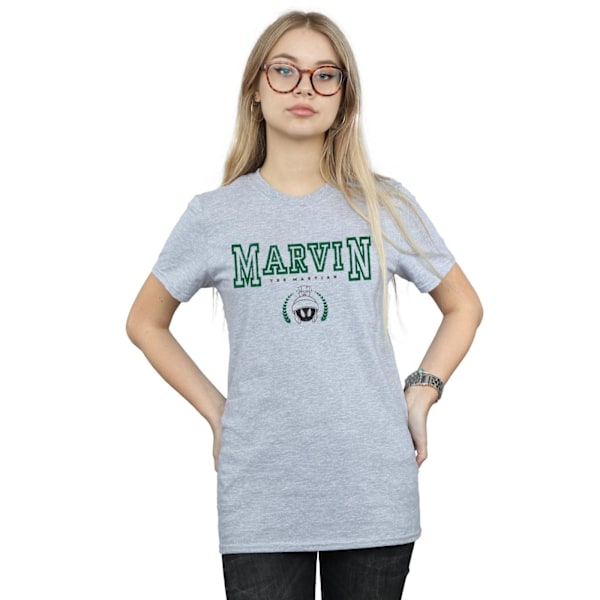 Looney Tunes Dam/Damer Marvin The Martian Bomull Boyfriend Sports Grey L