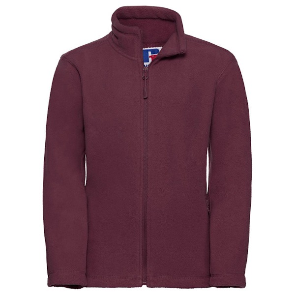 Jerzees Schoolgear Barn Full Zip Outdoor Fleece Jacka 11- Burgundy 11-12