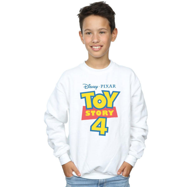 Disney Boys Toy Story 4 Logo Sweatshirt 5-6 år Vit White 5-6 Years