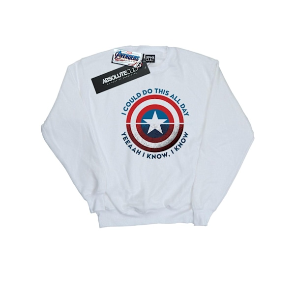 Marvel Mens Avengers Endgame Do This All Day Sweatshirt 4XL Vit White 4XL