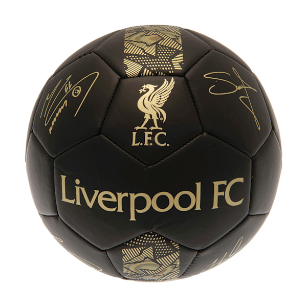 Liverpool FC Phantom Signature Fotboll 5 Svart/Guld Black/Gold 5