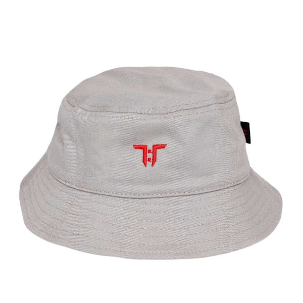 Tokyo Time Unisex Vuxen Logo Bucket Hat En Storlek Grå/Röd Grey/Red One Size