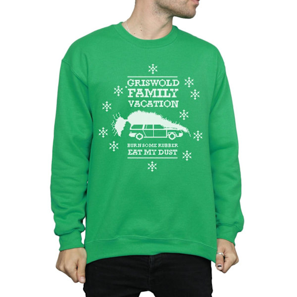 National Lampoon's Christmas Vacation Herr Eat My Dust Sweatshirt Irish Green XL