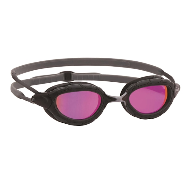 Zoggs Predator 2024 simglasögon för vuxna, unisex, en storlek, titan Titanium Grey/Pink One Size