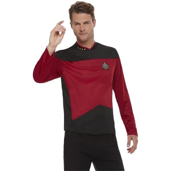 Star Trek: The Next Generation Herr Command Uniform Kostymtopp Red/Black L