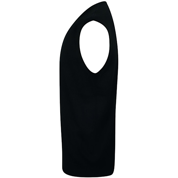Henbury Herr Sleeveless 12 Gauge V-hals Fint Stickad Tröja M Marinblå Navy M